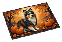 Load image into Gallery viewer, Sheltie Fall Doormat -  18x27 Decorative Floor Mat – Indoor/Outdoor Rug