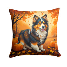 Load image into Gallery viewer, Sheltie Fall Throw Pillow - 14x14 Decorative Pillow – Art for Your Home &amp; Patio