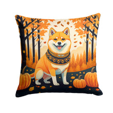 Load image into Gallery viewer, Shiba Inu Fall Throw Pillow - 14x14 Decorative Pillow – Art for Your Home &amp; Patio