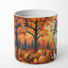 Load image into Gallery viewer, Siberian Husky Fall Decorative Soy Candle