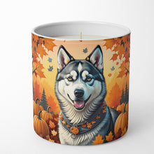 Load image into Gallery viewer, Siberian Husky Fall Decorative Soy Candle