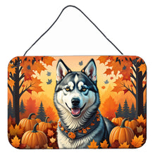 Load image into Gallery viewer, Siberian Husky Fall Wall or Door Hanging Prints