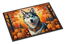 Load image into Gallery viewer, Siberian Husky Fall Doormat -  18x27 Decorative Floor Mat – Indoor/Outdoor Rug