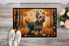 Load image into Gallery viewer, Silky Terrier Fall Doormat - 24x36 Decorative Floor Mat – Indoor/Outdoor Rug with Artistic Flair