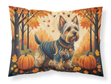 Load image into Gallery viewer, Silky Terrier Fall Fabric Standard Pillowcase – Artistic Decorative Front, White Back