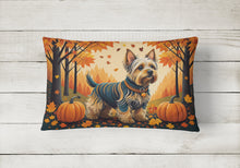 Load image into Gallery viewer, Silky Terrier Fall Fabric Decorative Pillow