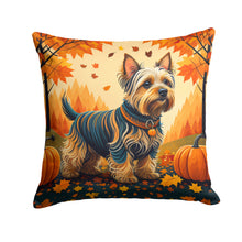 Load image into Gallery viewer, Silky Terrier Fall Fabric Decorative Pillow