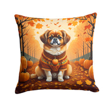 Load image into Gallery viewer, Tibetan Spaniel Fall Throw Pillow - 14x14 Decorative Pillow – Art for Your Home &amp; Patio