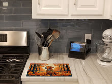 Load image into Gallery viewer, Vizsla Fall Glass Cutting Boards – Durable, Decorative Kitchen Art Large
