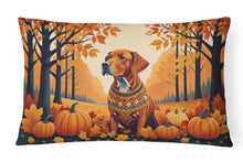 Load image into Gallery viewer, Vizsla Fall Fabric Decorative Pillow