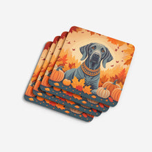 Load image into Gallery viewer, Weimaraner Fall Foam Coaster