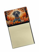 Load image into Gallery viewer, Weimaraner Fall Sticky Note Holder- Refiilable Desk Accessory Note Pad