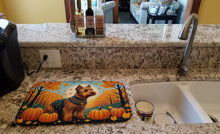 Load image into Gallery viewer, Welsh Terrier Fall Dish Drying Mat