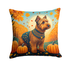 Load image into Gallery viewer, Welsh Terrier Fall Throw Pillow - 14x14 Decorative Pillow – Art for Your Home &amp; Patio