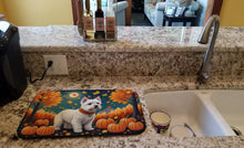 Load image into Gallery viewer, Westie Fall Dish Drying Mat