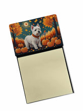 Load image into Gallery viewer, Westie Fall Sticky Note Holder- Refiilable Desk Accessory Note Pad