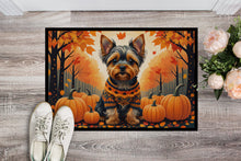 Load image into Gallery viewer, Yorkshire Terrier Fall Doormat - 24x36 Decorative Floor Mat – Indoor/Outdoor Rug with Artistic Flair