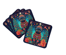Load image into Gallery viewer, Affenpinscher Christmas Coasters - Set of 4 Lightweight Foam, Absorbent Drink Coasters