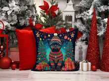 Load image into Gallery viewer, Affenpinscher Christmas Throw Pillow - 14x14 Decorative Pillow – Art for Your Home &amp; Patio