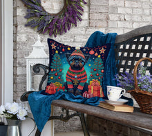 Load image into Gallery viewer, Affenpinscher Christmas Fabric Decorative Pillow