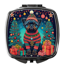 Load image into Gallery viewer, Affenpinscher Christmas Compact Mirror – Stylish Purse Mirror with Artistic Covers
