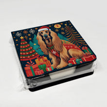 Load image into Gallery viewer, Afghan Hound Christmas PU Leather Note Paper Holder