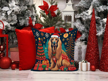 Load image into Gallery viewer, Afghan Hound Christmas Fabric Decorative Pillow