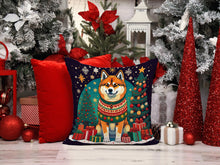 Load image into Gallery viewer, Akita Christmas Fabric Decorative Pillow
