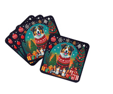 Load image into Gallery viewer, Australian Shepherd Christmas Coasters - Set of 4 Lightweight Foam, Absorbent Drink Coasters