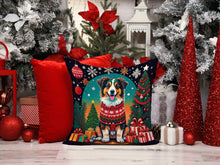 Load image into Gallery viewer, Australian Shepherd Christmas Throw Pillow - 14x14 Decorative Pillow – Art for Your Home &amp; Patio
