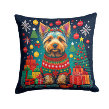 Load image into Gallery viewer, Australian Terrier Christmas Throw Pillow - 14x14 Decorative Pillow – Art for Your Home &amp; Patio