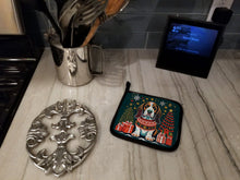 Load image into Gallery viewer, Basset Hound Christmas Pot Holders - Set of 2 Decorative Kitchen Helpers | Made in the USA