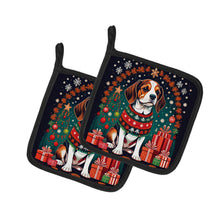 Load image into Gallery viewer, Beagle Christmas Pot Holders - Set of 2 Decorative Kitchen Helpers | Made in the USA