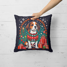 Load image into Gallery viewer, Beagle Christmas Throw Pillow - 14x14 Decorative Pillow – Art for Your Home &amp; Patio