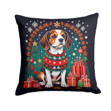 Load image into Gallery viewer, Beagle Christmas Fabric Decorative Pillow