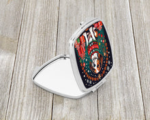 Load image into Gallery viewer, Beagle Christmas Compact Mirror – Stylish Purse Mirror with Artistic Covers