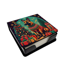 Load image into Gallery viewer, Belgian Malinois Christmas PU Leather Note Paper Holder