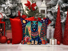 Load image into Gallery viewer, Belgian Sheepdog Christmas Throw Pillow - 14x14 Decorative Pillow – Art for Your Home &amp; Patio