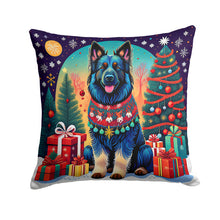 Load image into Gallery viewer, Belgian Sheepdog Christmas Throw Pillow - 14x14 Decorative Pillow – Art for Your Home &amp; Patio