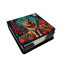 Load image into Gallery viewer, Belgian Tervuren Christmas PU Leather Note Paper Holder
