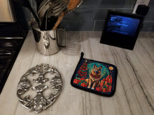 Load image into Gallery viewer, Belgian Tervuren Christmas Pot Holders - Set of 2 Decorative Kitchen Helpers | Made in the USA