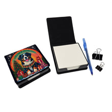 Load image into Gallery viewer, Bernese Mountain Dog Christmas PU Leather Note Paper Holder