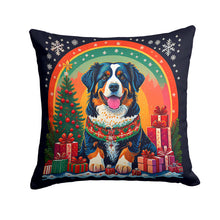 Load image into Gallery viewer, Bernese Mountain Dog Christmas Fabric Decorative Pillow
