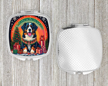 Load image into Gallery viewer, Bernese Mountain Dog Christmas Compact Mirror – Stylish Purse Mirror with Artistic Covers