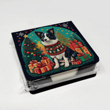 Load image into Gallery viewer, Border Collie Christmas PU Leather Note Paper Holder