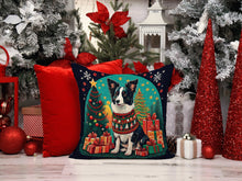 Load image into Gallery viewer, Border Collie Christmas Fabric Decorative Pillow