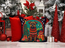 Load image into Gallery viewer, Border Terrier Christmas Fabric Decorative Pillow