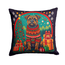 Load image into Gallery viewer, Border Terrier Christmas Fabric Decorative Pillow
