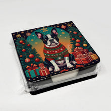 Load image into Gallery viewer, Boston Terrier Christmas PU Leather Note Paper Holder