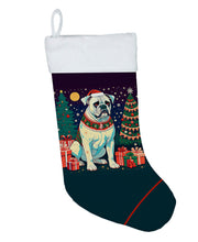 Load image into Gallery viewer, White Boxer Christmas Christmas Stocking
